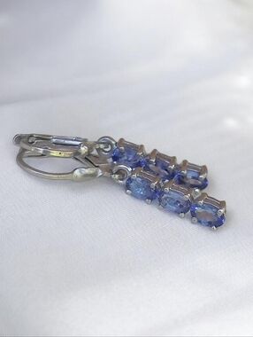 Chuck Clemency Sterling Silver Tanzanite Earrings